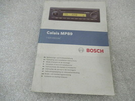 PM199 Bosch Calais Operating And Installation Instructions Manuals - $39.52