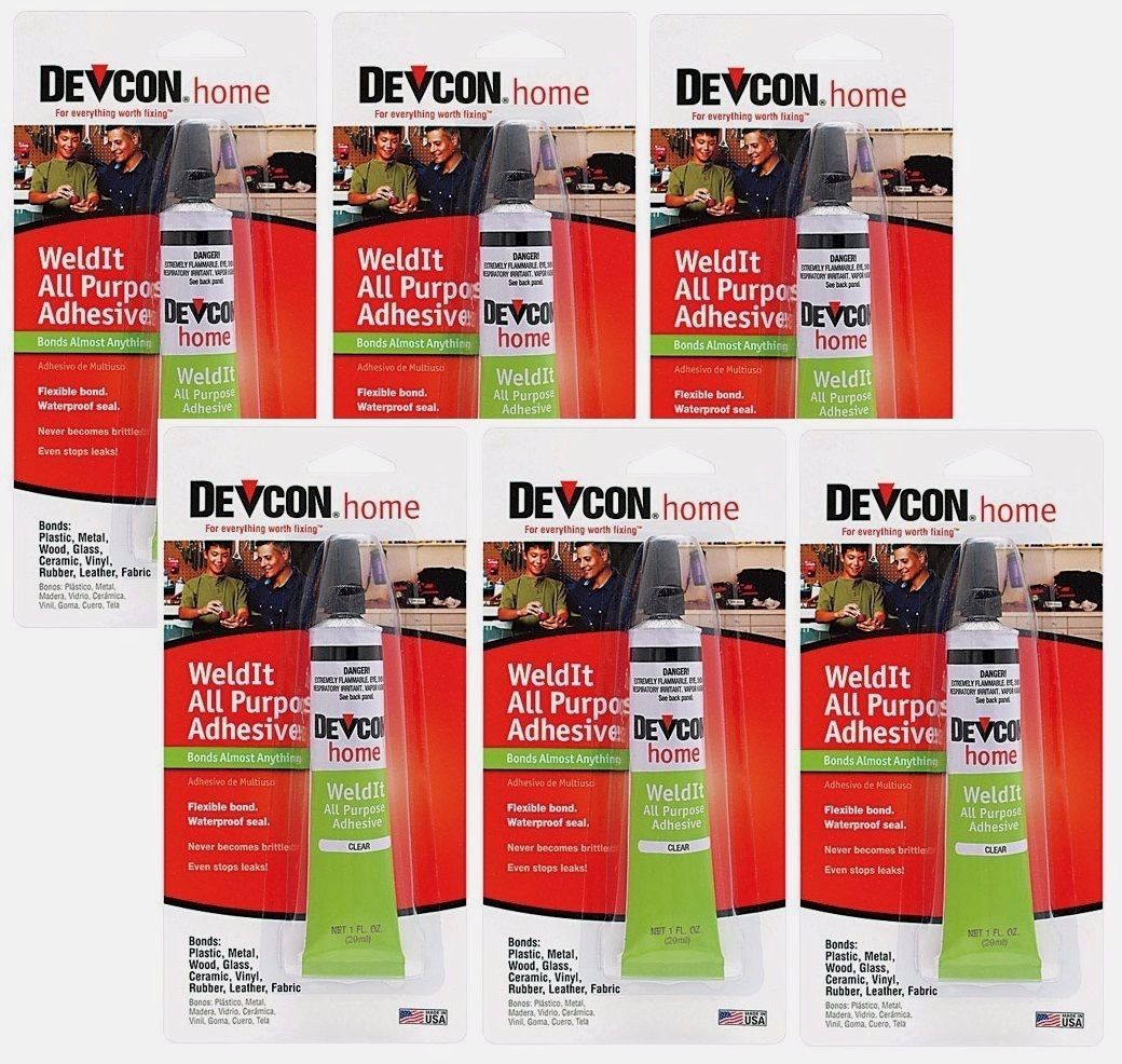 6 New Devcon 18245 Home WeldIt All Purpose Adhesive 1 oz. High Strength Adhesive