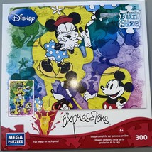 Disney Expressions Mickey Mouse 300 Piece Jigsaw Puzzle Used Complete - $7.91