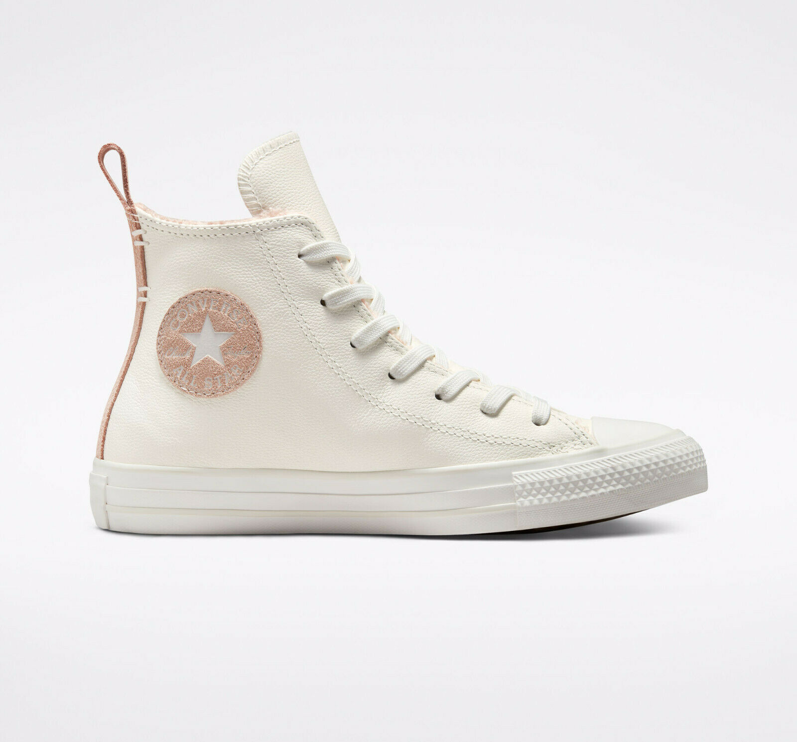 Converse Womens Chuck Taylor All Star Cozy Tones Leather Shoes White