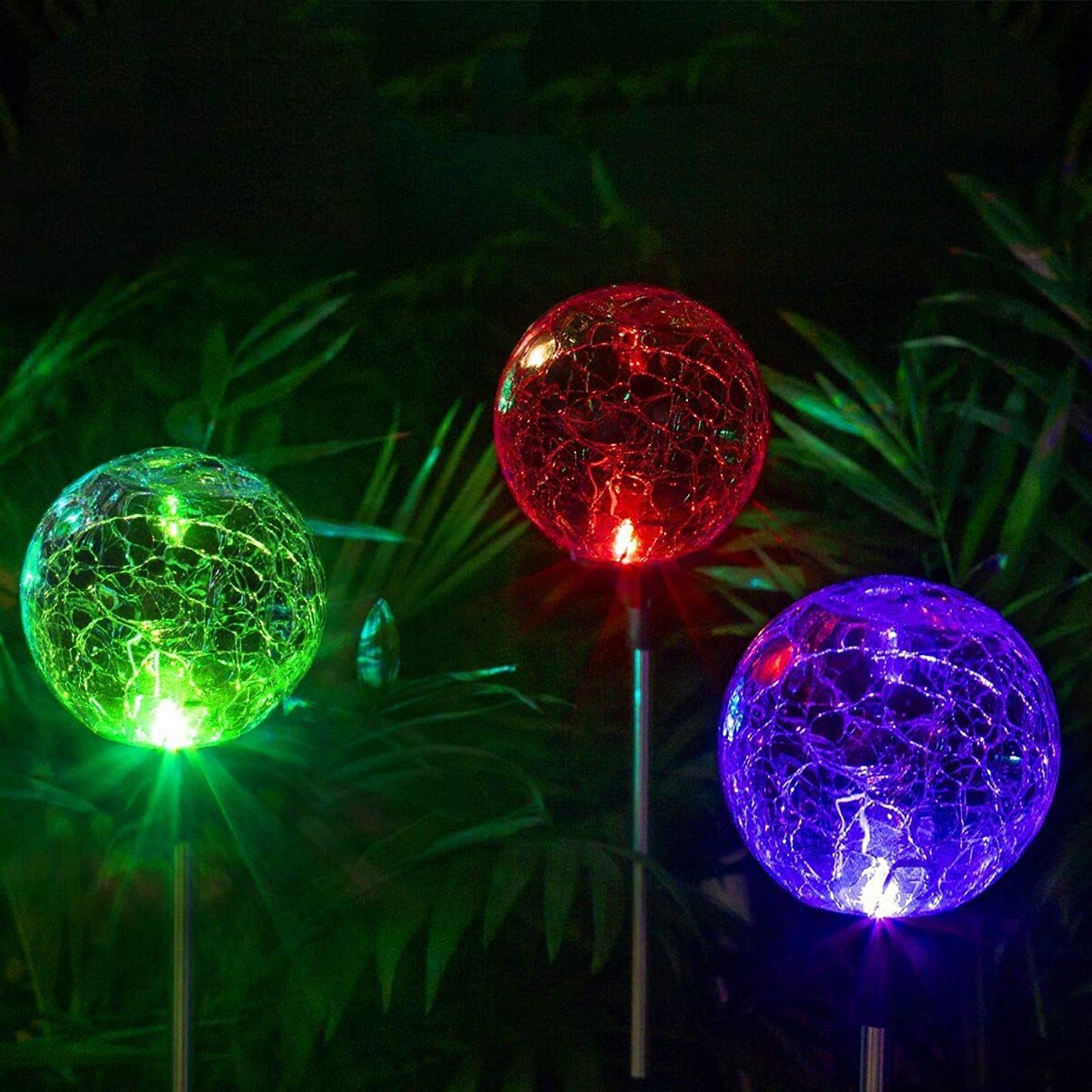 cracked globe solar lights