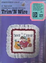 Designs for the Needle Counted Cross Stitch Kit Trim 'N Wire #8605/shop-drop 4" - $13.37
