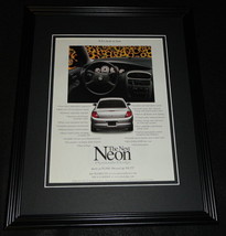 1999 Plymouth Dodge Neon Framed 11x14 ORIGINAL Vintage Advertisement