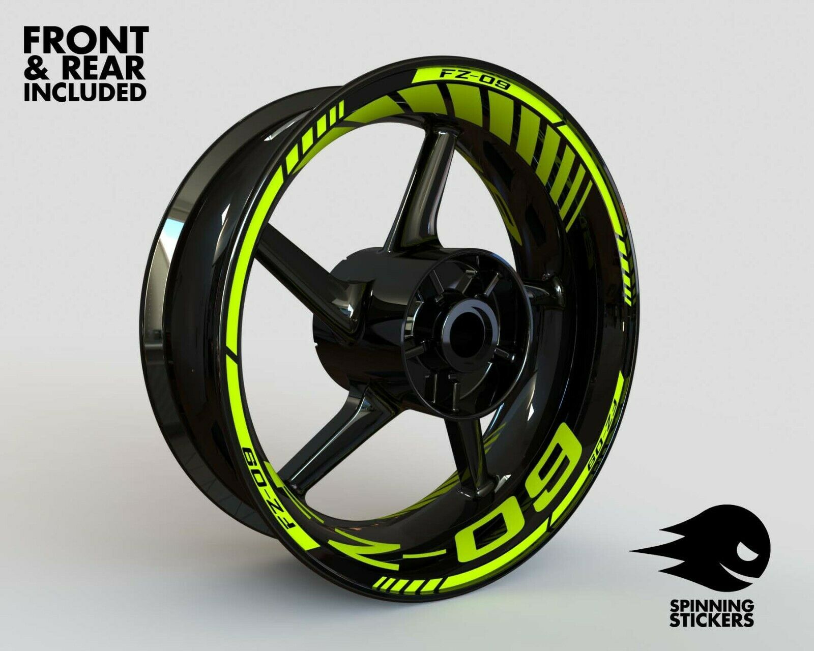  RIM STICKER KIT Various colors Yamaha FZ09 FZ09 Wheel Stripes