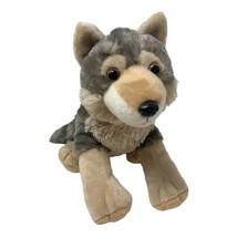 Wild Republic Plush Wolf Husky Soft Stuffed Animal 2016 K&M Toy 12" - $15.35