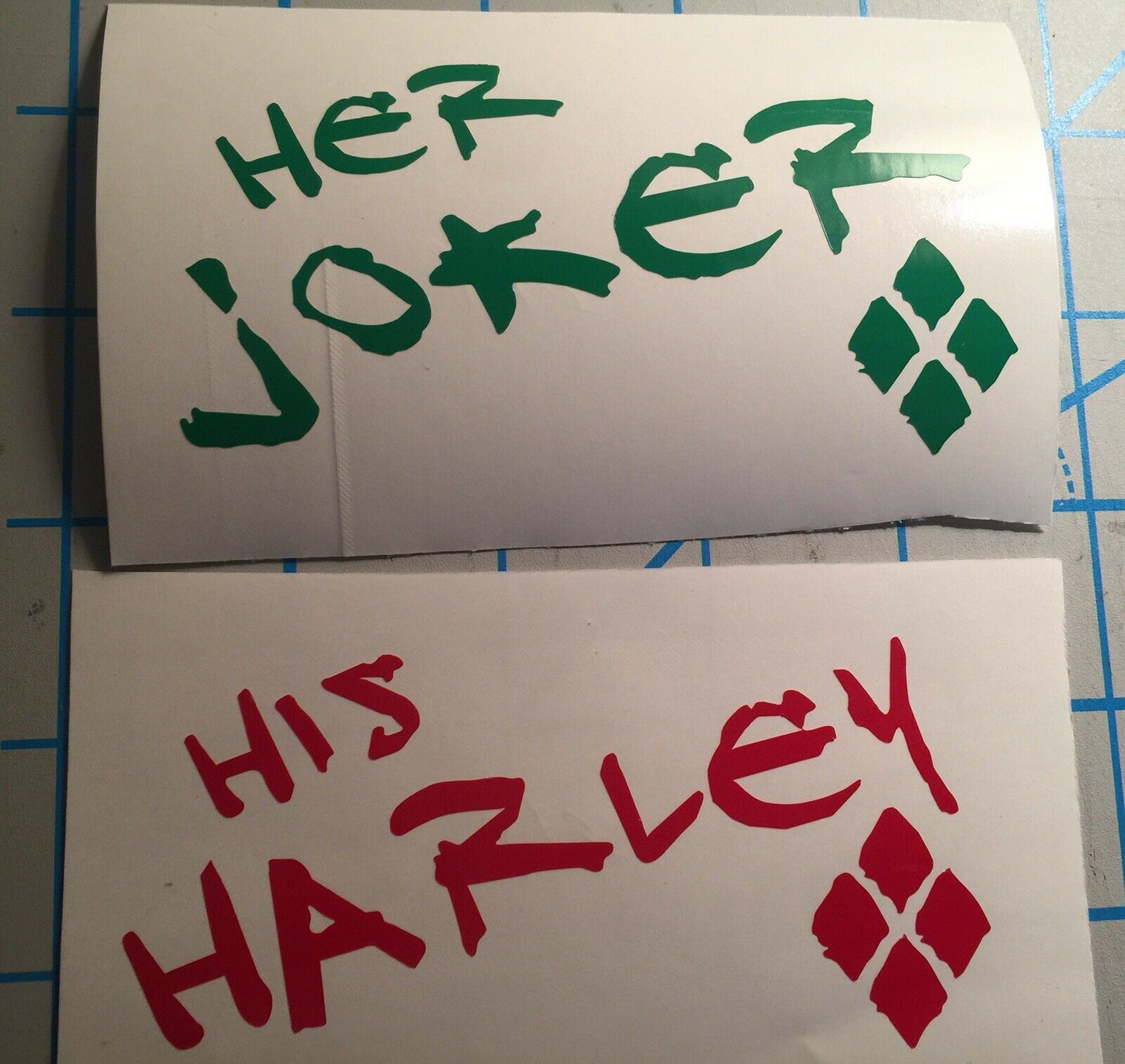 Suicide Squad|His And Hers Set| Her Joker| His Harley| Vinyl|DECAL|Harley Quinn
