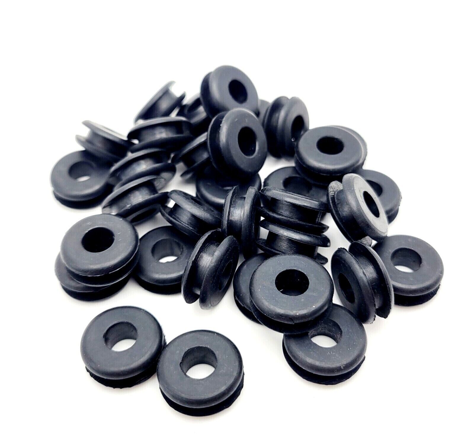 7/16" Panel Hole Rubber Grommets 1/4" ID Wiring Bushing for 1/8" Thick