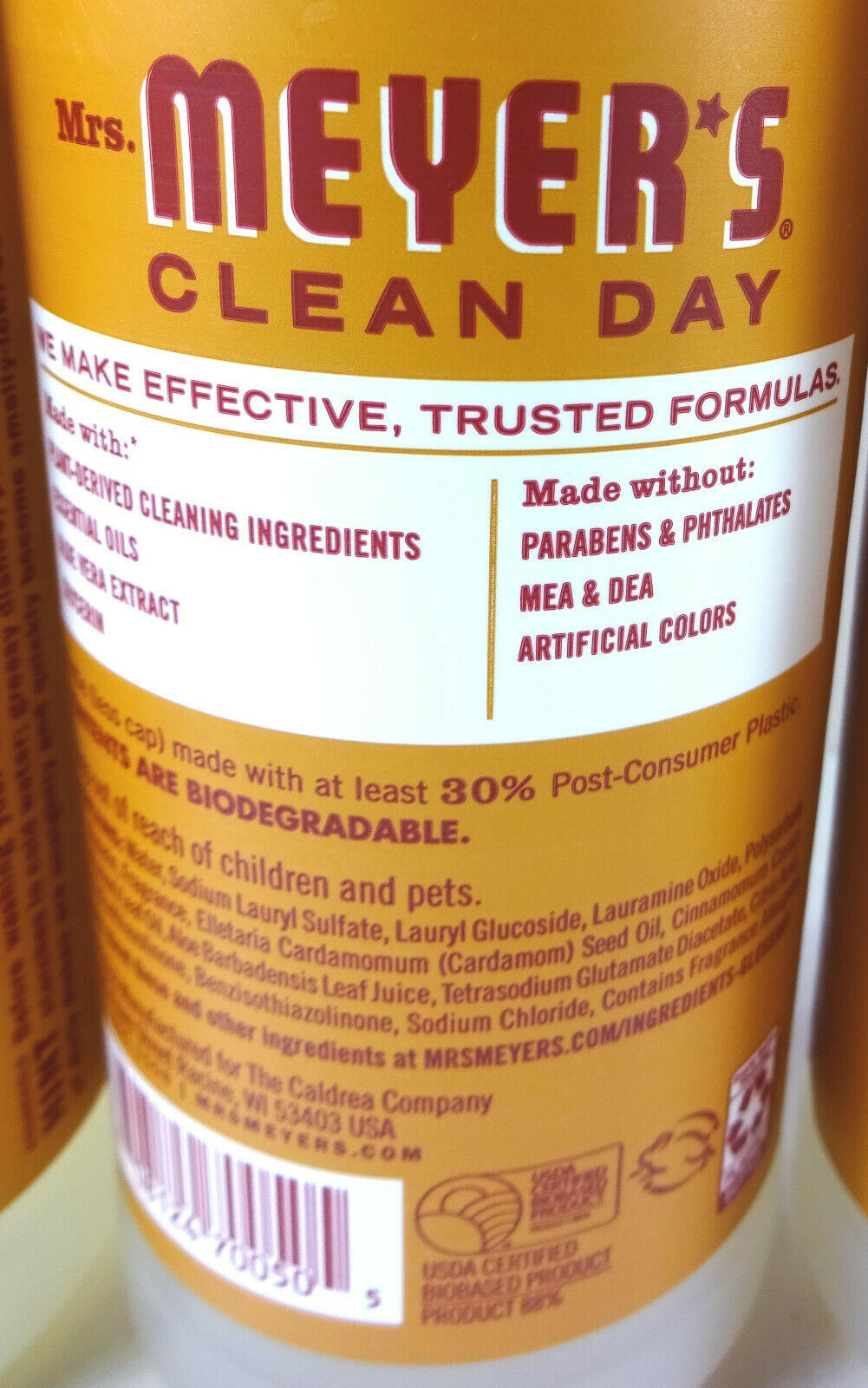 Mrs. Meyer's Clean Day Liquid Dish Soap, Apple Cider Scent, 16 fl oz (3