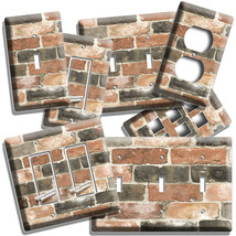 Rustic Reclaimed Worn Out Brick Wall Light Switch Outlet Plates Room Home Decor - $10.99+
