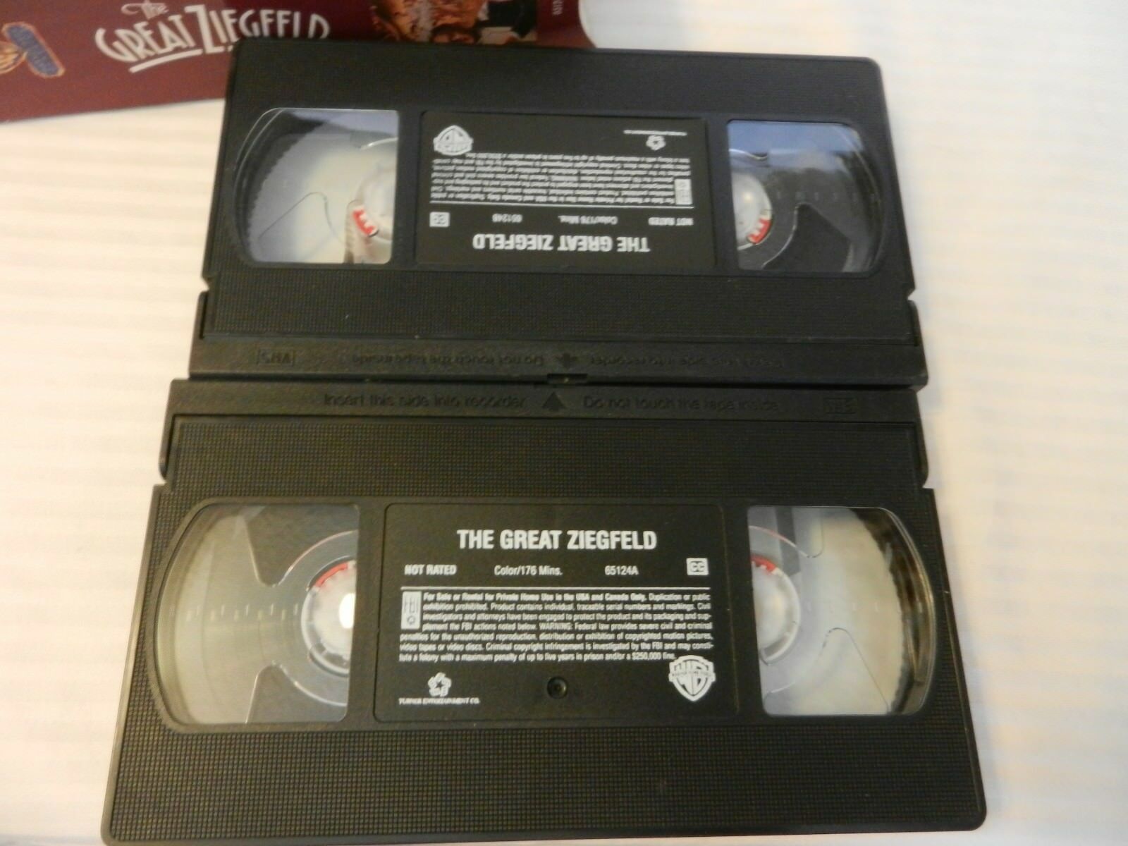 The Great Ziegfeld (VHS, 2001, 2-Tape Set, Warner Brothers Classics ...