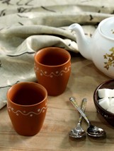Earthenware collectable Tea cup Coffee Mug Handmade Indian vintage small khulad - $23.76
