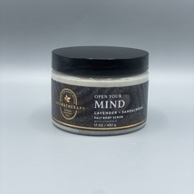 Bath Body Works Aromatherapy OPEN YOUR MIND Lavender Sandalwood Salt Body Scrub - $24.75