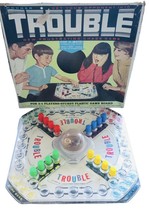 1965 VTG “Trouble Board Game” Kohner Bros. No. 310 USA Made Complete 2-4... - $25.22