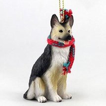 German Shepherd with Scarf Christmas Ornament (Large 3 inch version) Dog - $15.95