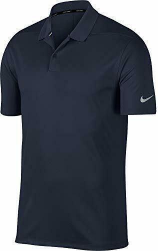 Nike Men's Dri-Fit Solid Navy Blue Golf Polo Size X-Large AO2195-410 ...