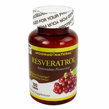 Resveratrol Antioxidant 100% Natural w/ Red Wine Extact 100 Tabs - $24.68