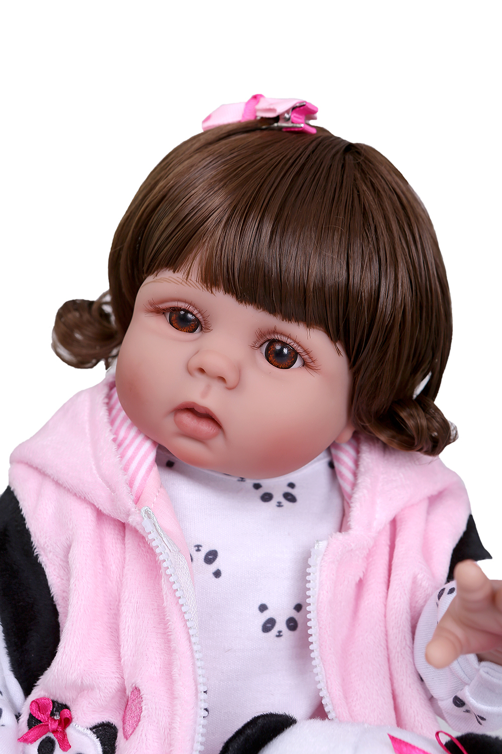 curly hair reborn doll