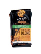 Houston blend whole bean coffee. Cafe ole. decaf medium blend. 12oz. ( 3 pack)  - $54.42