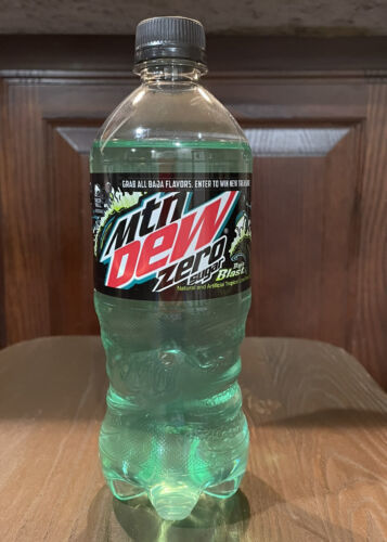 Mountain Dew Baja Blast Zero Sugar Soda 20 Oz Bottle Taco Bell Drink ...