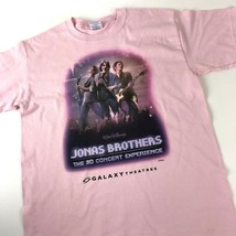 JONAS BROTHERS The 3D Concert Experience Galaxy theatres t-shirt youth M Pink - $16.92