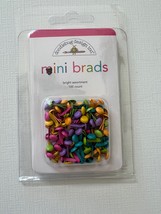 Mini Brads Bright Assortment. 100 Count. Doodlebug Designs