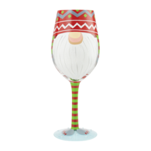 Lolita Gnome Wine Glass Home For Holidays Christmas 9" High Gift Boxed #6011243 image 1