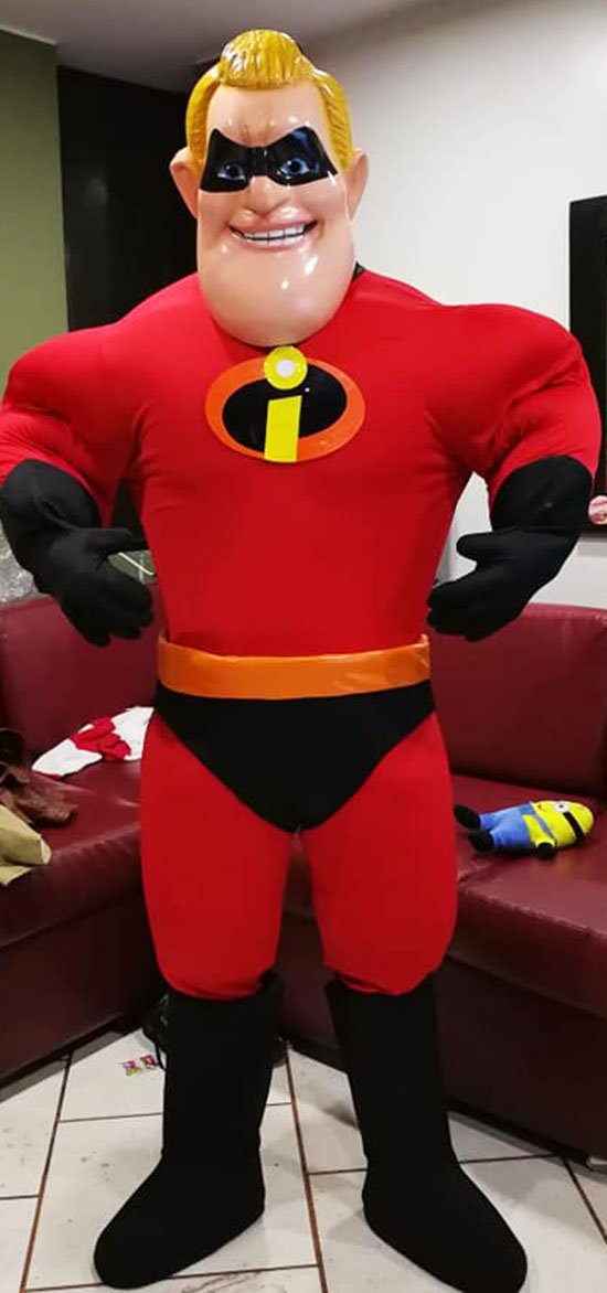 Mr Incredible Mascot Costume Adult Incredibles Costume For Sale - Unisex