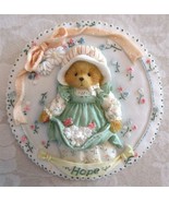 Enesco Cherished Teddies HOPE Mini Plate Hanging Plaque 1994 Priscilla H... - $8.00