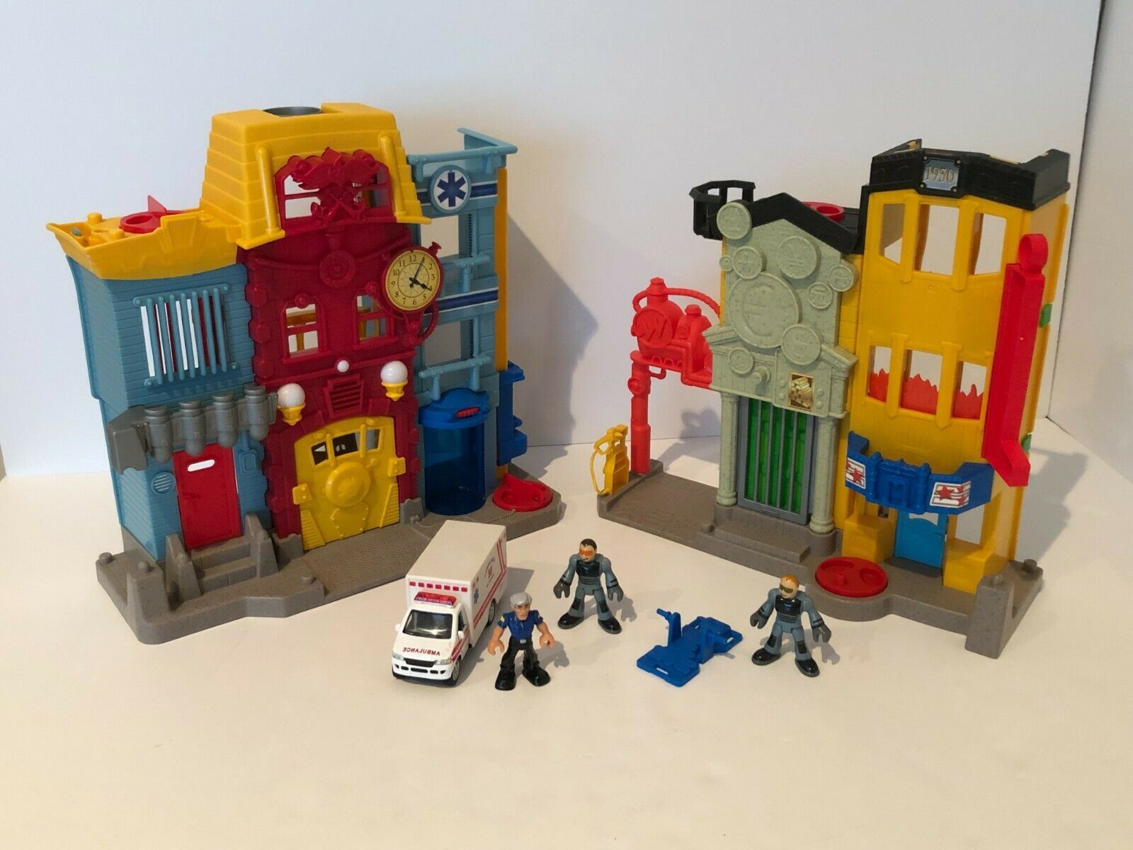 Fisher Price Imaginext Rescue City Center Play Set Police Station Fire