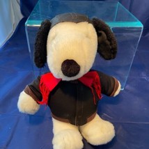 Vintage Snoopy Red Baron Peanuts Flying Ace 12" Stuffed Toy Doll Plush Soft - $32.49