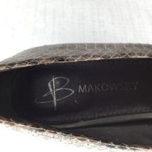 Leather Makowsky Women's Stacked 5 B Size Shoes 6 Us Snake Gray Misty Heel M xwfBfTH