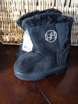 Bebe Black Boots Size 6 Toddlers - $45.42