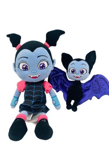 Two Disney Store Plush Vampirina Soft Stuffed Dolls Vee Vampire Girl ...