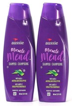 2 Bottles Aussie 12.1 Oz Miracle Mend With Aloe & Australian Eucalyptus Shampoo