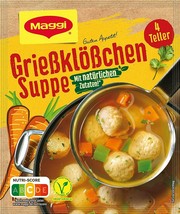 Maggi GRIESSKLOSSCHEN Semolina dumpling Soup -1ct./4 servings -FREE US S... - $5.79
