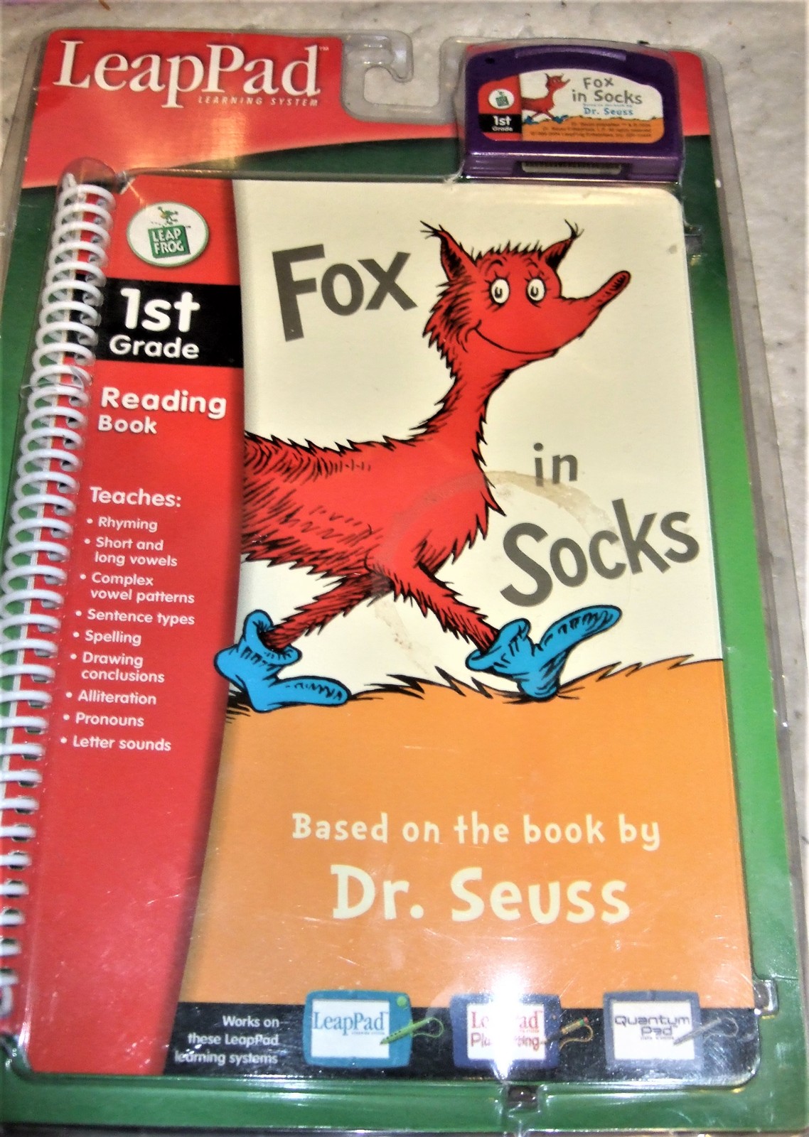 LeapFrog - Fox in Socks LeapPad - Game Cartridges & Game Books