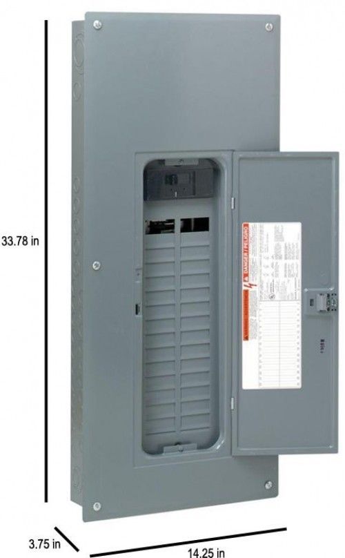 Square D Main Breaker Box Kit 200 Amp 30-Space 60-Circuit Single Phase