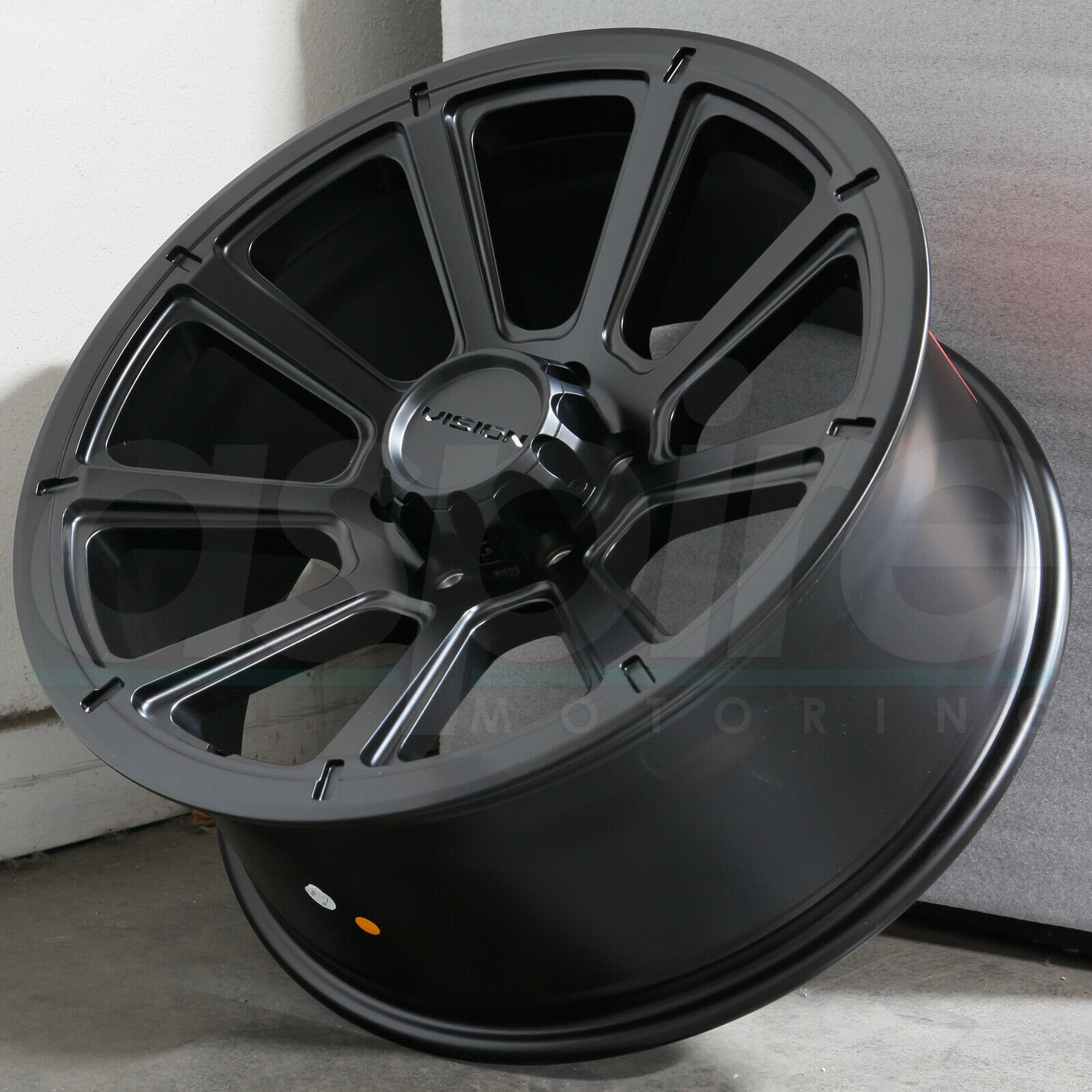16x8 Vision 353 Turbine 5x114.3 0 Matte Black Wheels Rims Set(4) Wheels