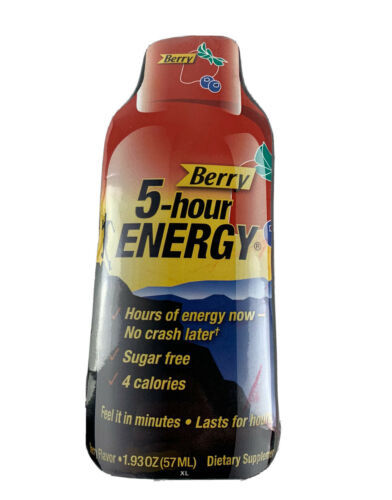 Primary image for Men’s T Shirt XL 5-Hour Energy Sealed Promo Tee Bottle Shape Package New Crew