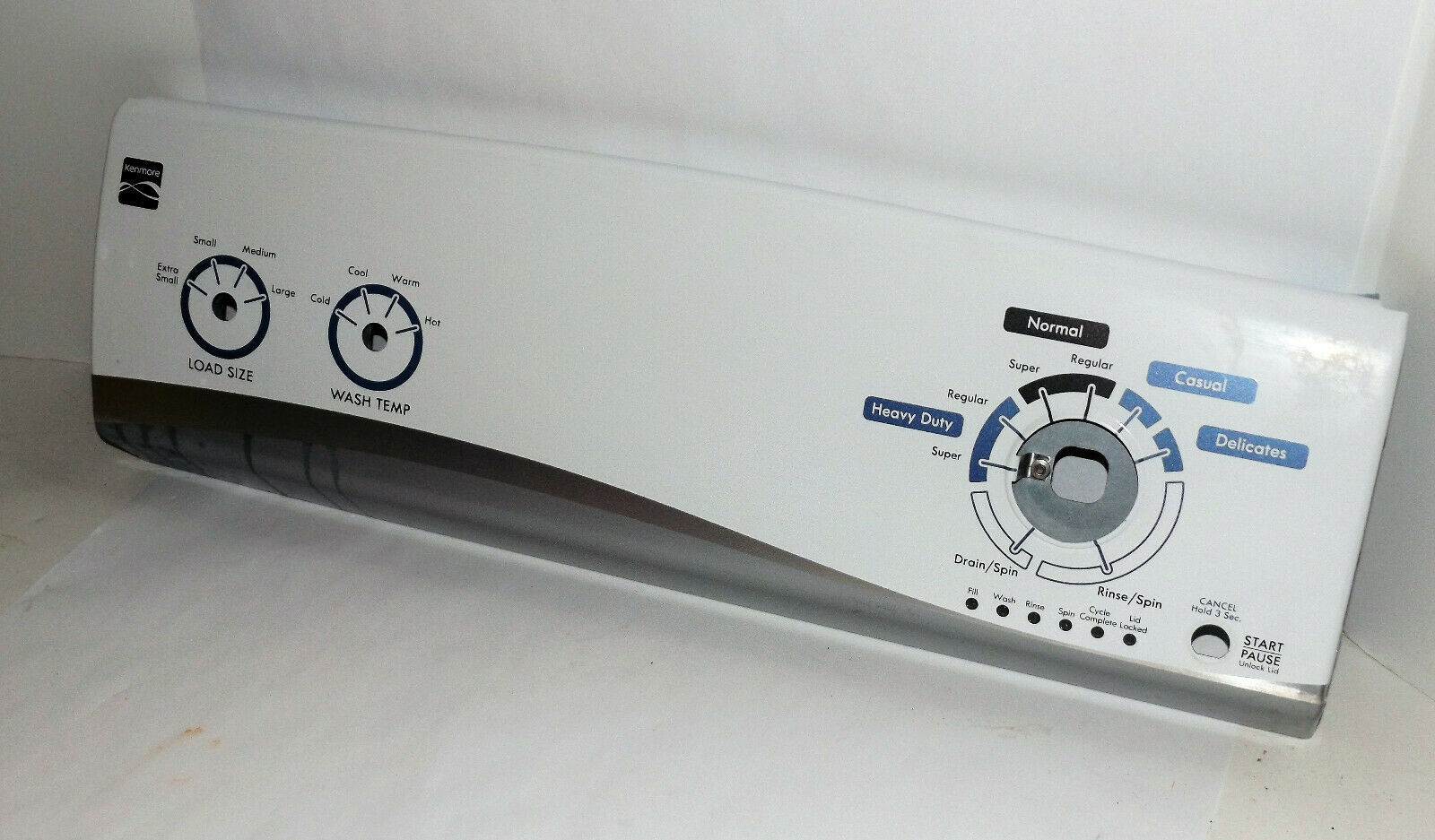 Kenmore Washer Control Panel Housing Assy (W10338635 / WPW10338635