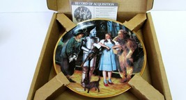 OFF TO SEE THE WIZARD Hamilton Collection Wizard of Oz Plate Thomas Blac... - $28.71