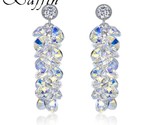 Ovski drop earrings women wedding party fashion accessories silver colors piercing thumb155 crop