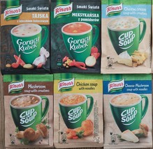 KNORR 5 min instant soup Creamy Cheese Chicken Mushroom Mexican Tomato c... - $6.79