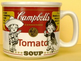 Collectible Campbell Soup Mug 'first White & Red Label' - $4.00