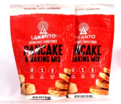 2 Bags Lakanto 16 Oz Monkfruit Sweetened Pancake & Baking Mix Best By 5/11/24