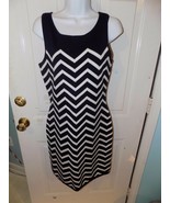 Lauren Ralph Lauren Blue/White Chevron Knit Sweater Dress Size S Women&#39;s... - $58.93