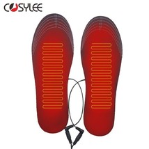 USB Heated Shoe Insoles Electric Foot Warming Pad Feet Warmer Sock Pad M... - $14.90