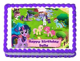 My Little Pony Edible Cake Image Cake Topper - $8.98+