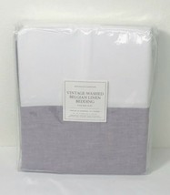 Restoration Hardware Vintage-Washed Belgian Linen Bed Skirt King Orchid NEW $189 - $64.99