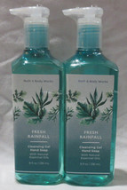 Bath &amp; Body Works Cleansing Gel Hand Soap Lot Set of 2 FRESH RAINFALL - $23.33